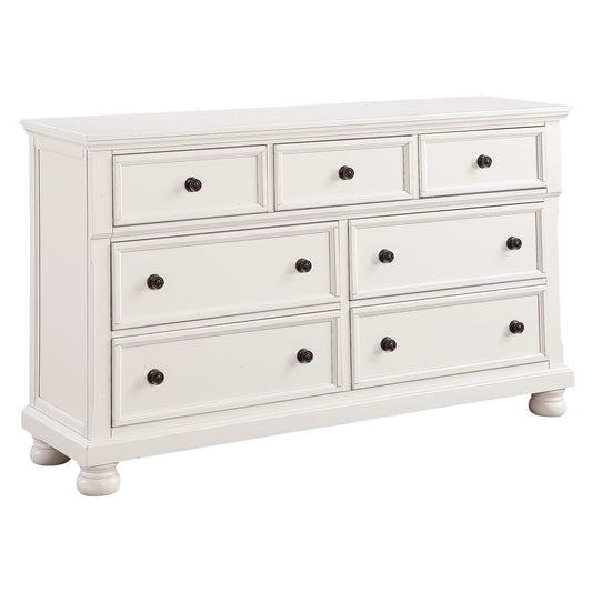 Homelegance Laurelin Dresser White Finish Elegant Storage Solution 1714W-5