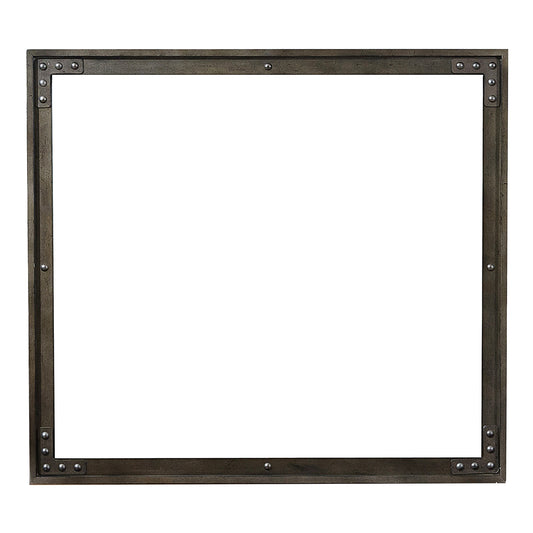 Homelegance Dresser Mirror Holverson Rustic Brown Gunmetal Finish 1715-6