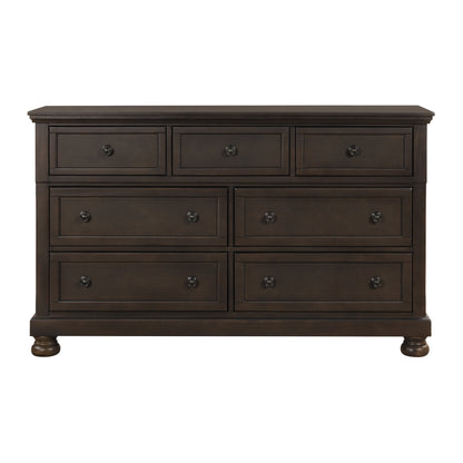 Homelegance Dresser Begonia Grayish Brown Finish Elegant Storage Solution 1718GY-5