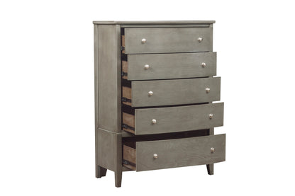 Homelegance Chest Gray Cotterill Transitional Design with 5 Drawers 1730GY-9