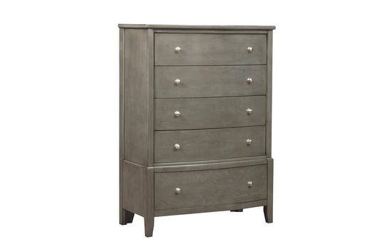 Homelegance Chest Gray Cotterill Transitional Design with 5 Drawers 1730GY-9