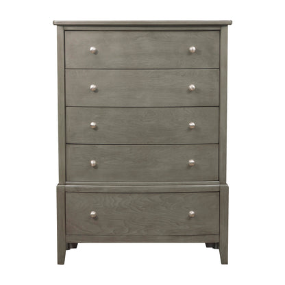 Homelegance Chest Gray Cotterill Transitional Design with 5 Drawers 1730GY-9