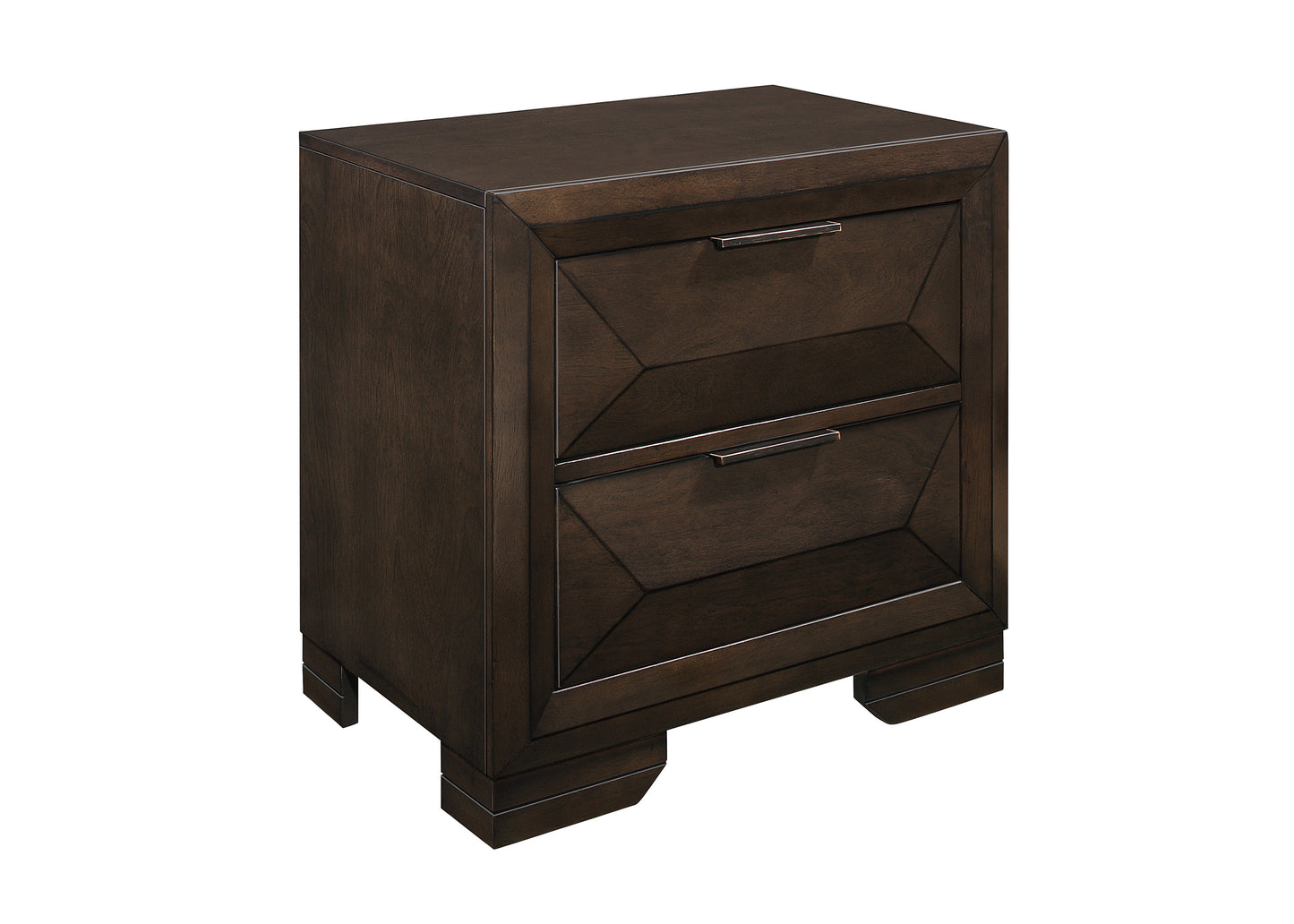 Homelegance Nightstand Chesky Espresso Finish Elegant Design with Storage 1753-4