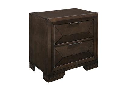 Homelegance Nightstand Chesky Espresso Finish Elegant Design with Storage 1753-4