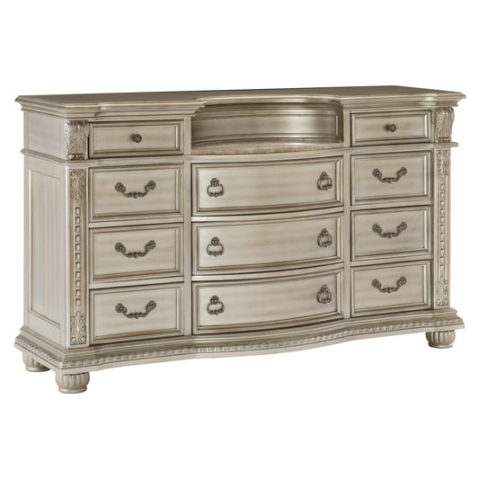 Homelegance Dresser Cavalier Silver Finish Elegant Design 1757SV-5