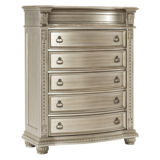 Homelegance Chest Cavalier Silver Finish Elegant Design 1757SV-9