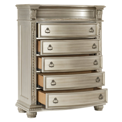 Homelegance Chest Cavalier Silver Finish Elegant Design 1757SV-9