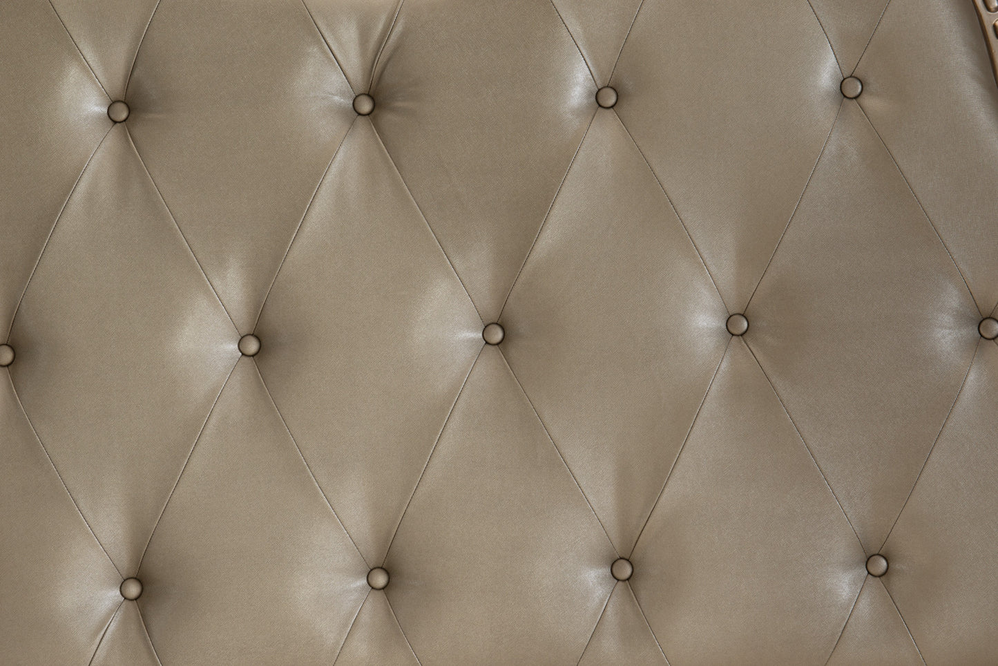 Homelegance Queen Bed Cavalier Silver Finish with Faux Leather Headboard 1757SV-1