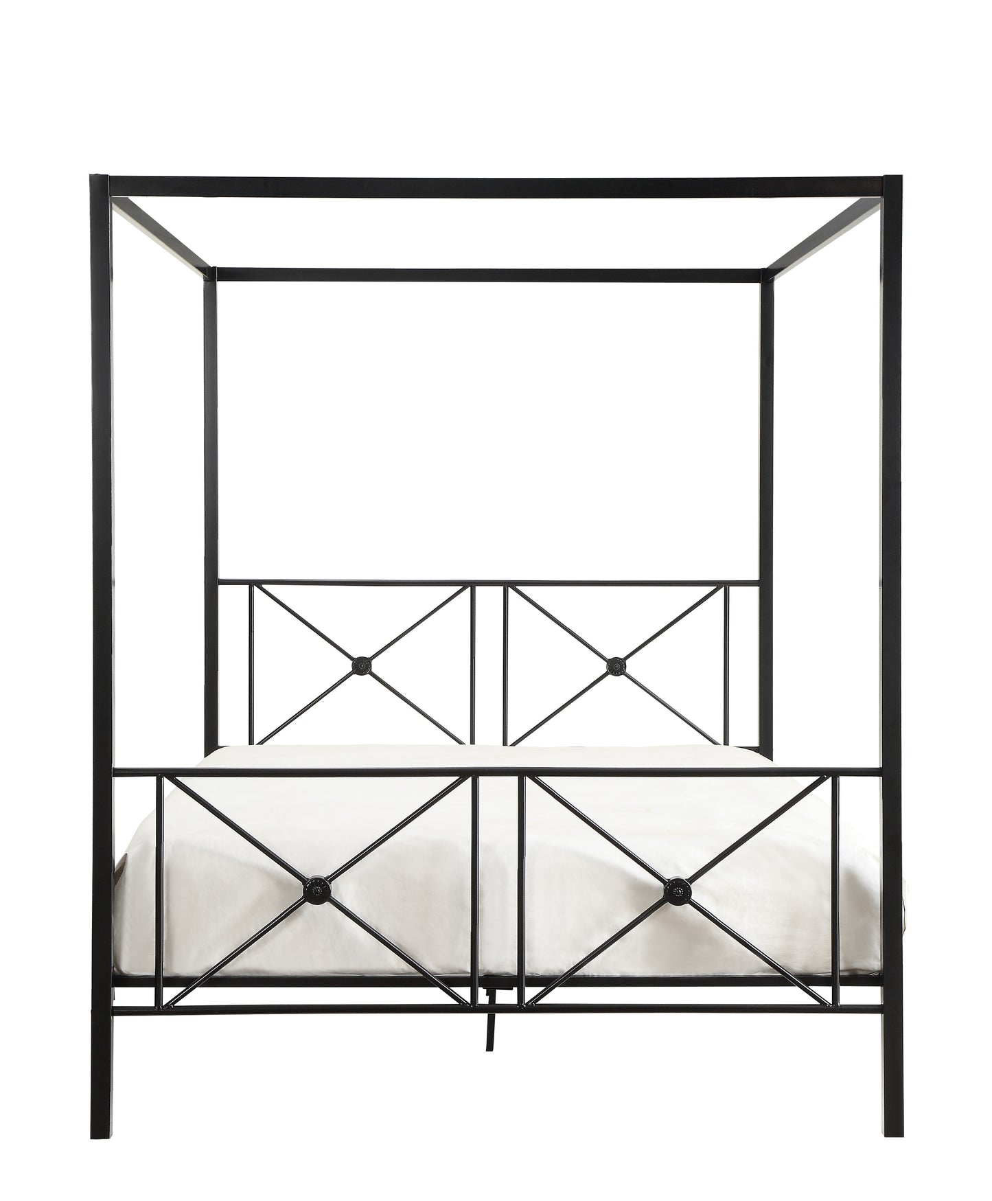Homelegance Queen Bed Rapa Black Elegant Design with Platform Support 1759-1
