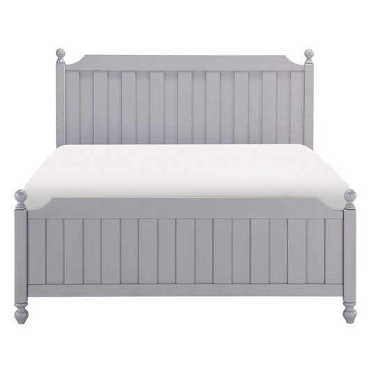 Homelegance Queen Bed Wellsummer Gray Finish 1803GY-1