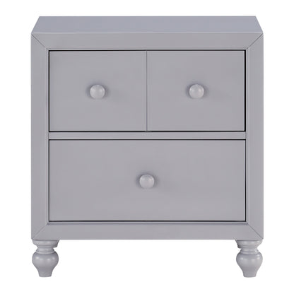 Homelegance Nightstand Wellsummer Gray Finish 1803GY-4