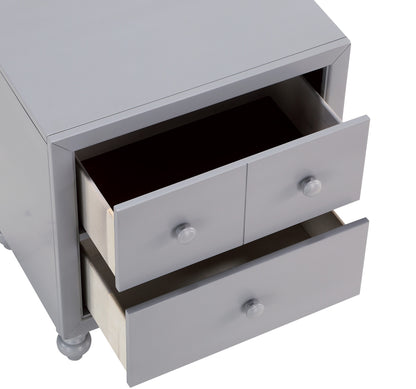 Homelegance Nightstand Wellsummer Gray Finish 1803GY-4