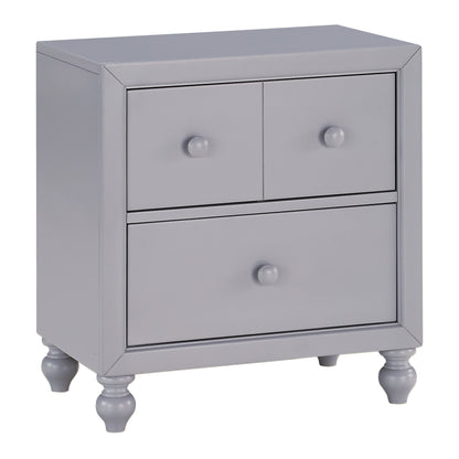 Homelegance Nightstand Wellsummer Gray Finish 1803GY-4