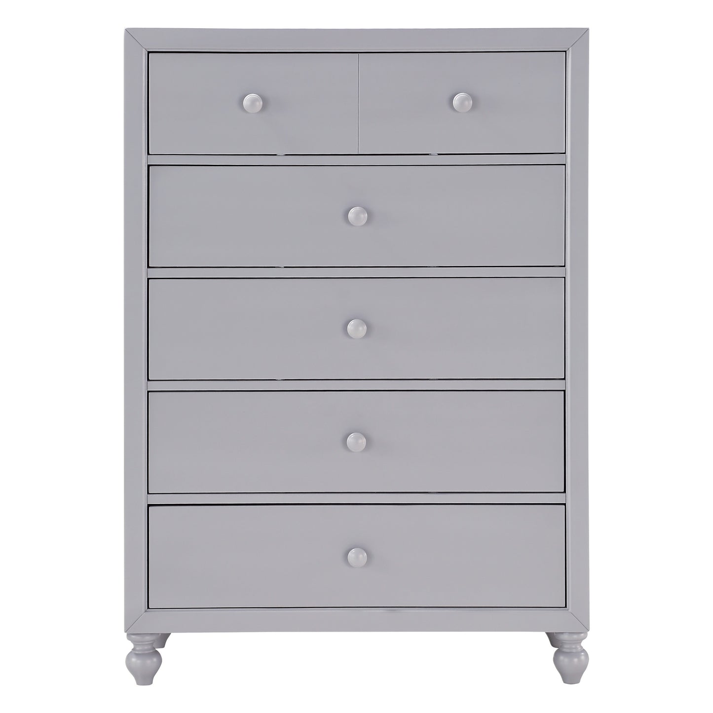 Homelegance Chest Wellsummer Gray Finish with Dovetail Drawers 1803GY-9