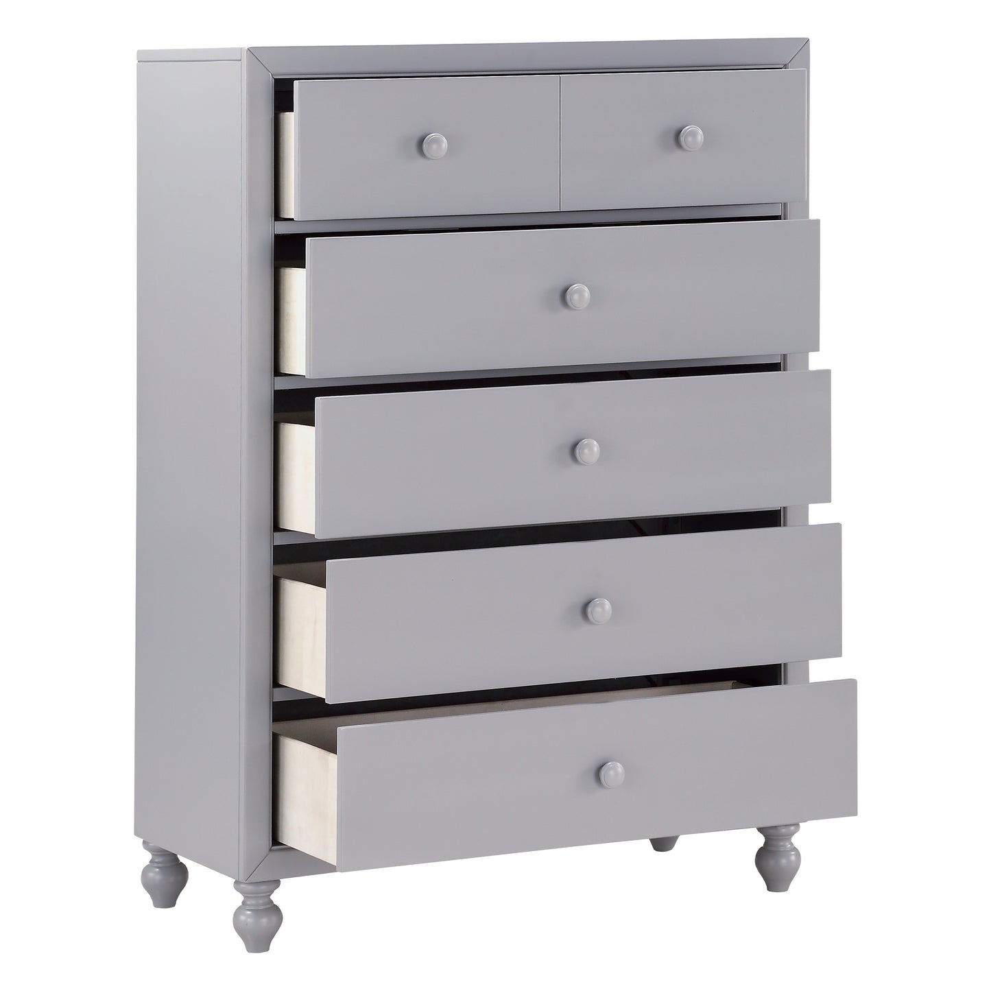Homelegance Chest Wellsummer Gray Finish with Dovetail Drawers 1803GY-9