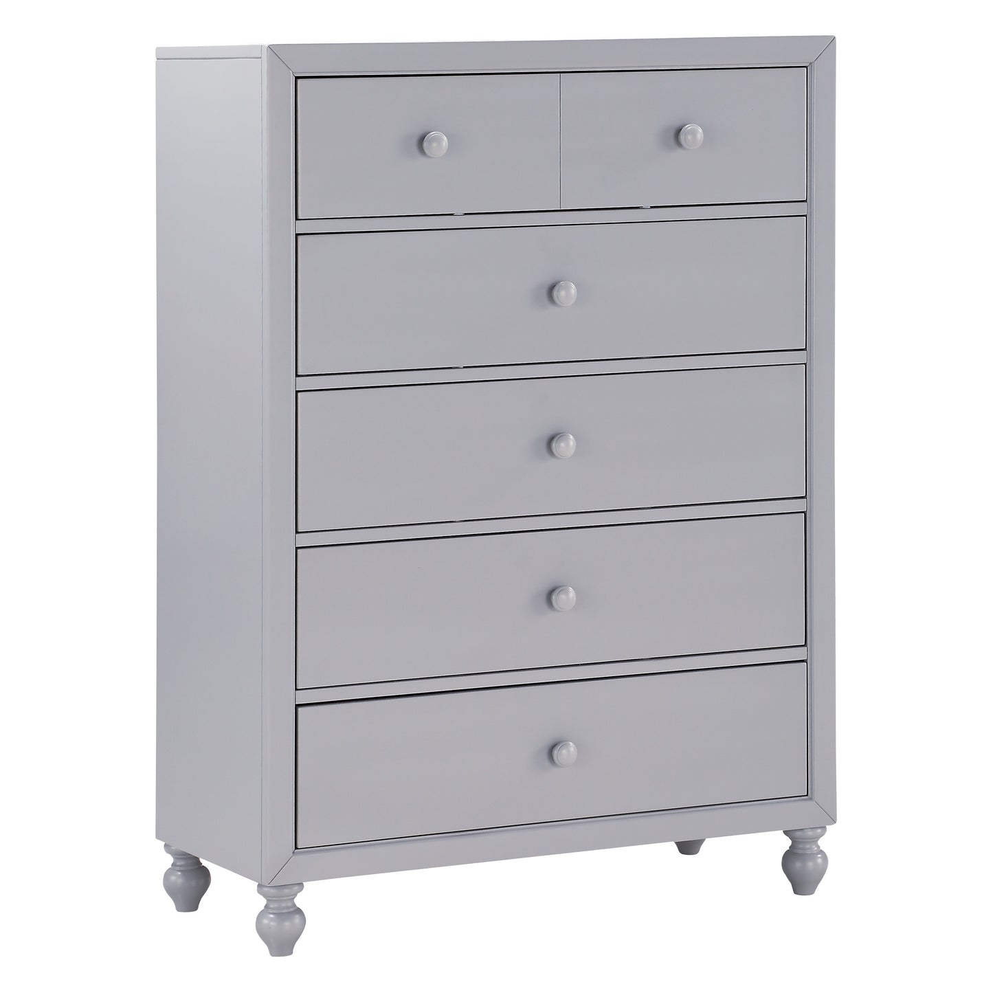Homelegance Chest Wellsummer Gray Finish with Dovetail Drawers 1803GY-9