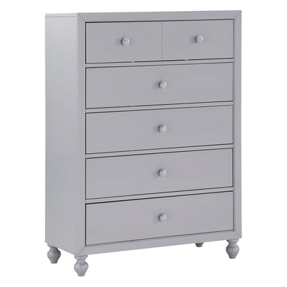 Homelegance Chest Wellsummer Gray Finish with Dovetail Drawers 1803GY-9