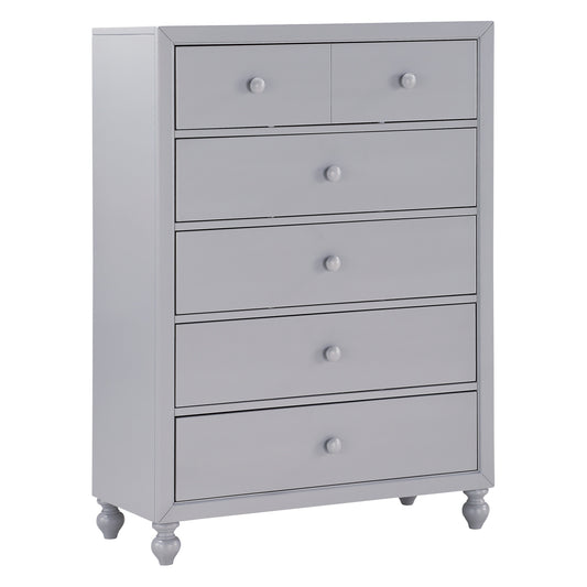 Homelegance Chest Wellsummer Gray Finish with Dovetail Drawers 1803GY-9