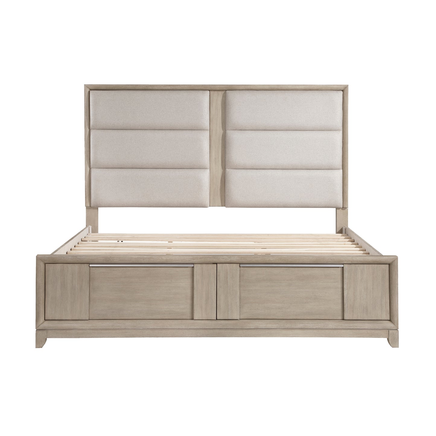 Homelegance Queen Bed McKewen Light Gray Finish with Storage Drawers 1820N-1