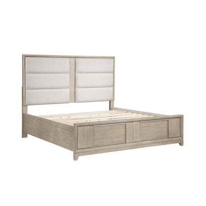 Homelegance Queen Bed McKewen Light Gray Finish with Storage Drawers 1820N-1