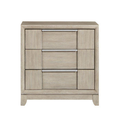 Homelegance Nightstand McKewen Light Gray with USB Charging Port 1820N-4
