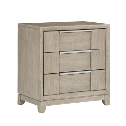 Homelegance Nightstand McKewen Light Gray with USB Charging Port 1820N-4