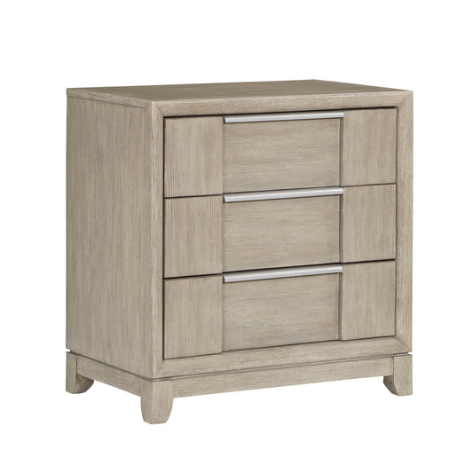 Homelegance Nightstand McKewen Light Gray with USB Charging Port 1820N-4