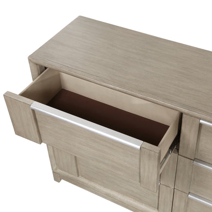 Homelegance Dresser McKewen Light Gray Finish Elegant Storage Solution 1820N-5