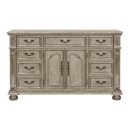 Homelegance Dresser Catalonia Platinum Gold Finish Elegant Storage Solution 1824PG-5