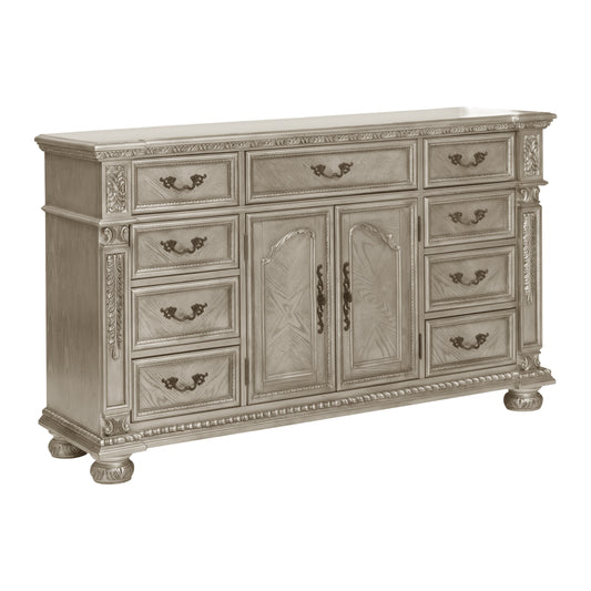 Homelegance Dresser Catalonia Platinum Gold Finish Elegant Storage Solution 1824PG-5