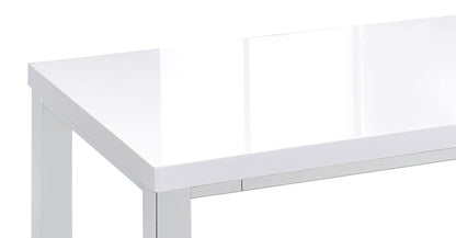 Natividad 5-piece Pub Height Bar Table Set White High Gloss