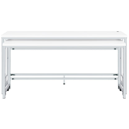 Jackson 5-piece Multipurpose Counter Height Table Set White