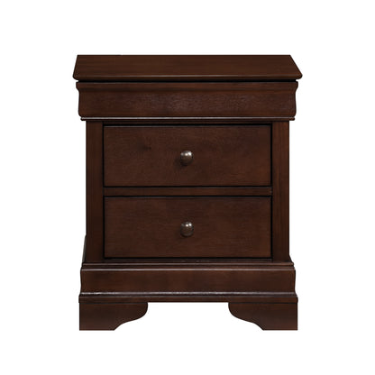 Homelegance Nightstand Abbeville Dark Cherry Finish 1856-4