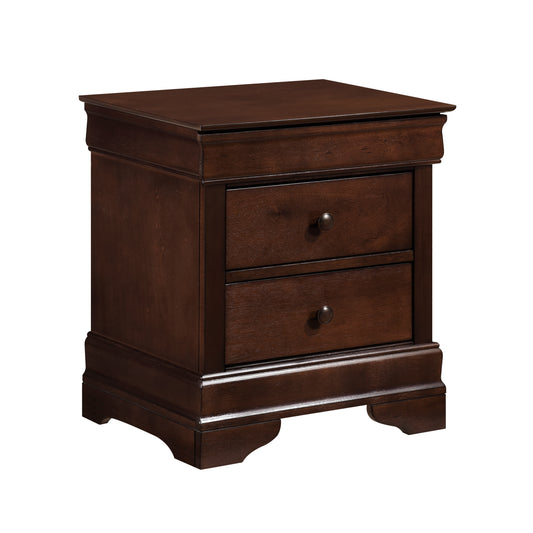 Homelegance Nightstand Abbeville Dark Cherry Finish 1856-4