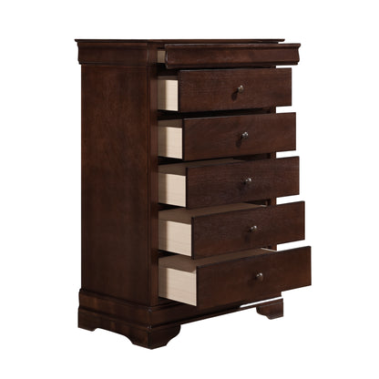 Homelegance Chest Abbeville Dark Cherry Finish with Jewelry Drawer 1856-9