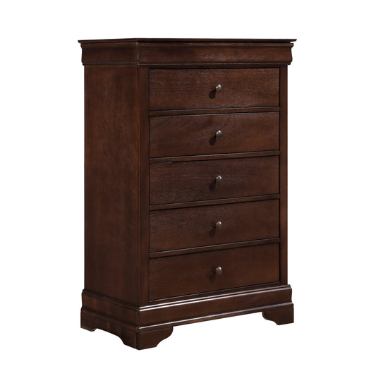 Homelegance Chest Abbeville Dark Cherry Finish with Jewelry Drawer 1856-9