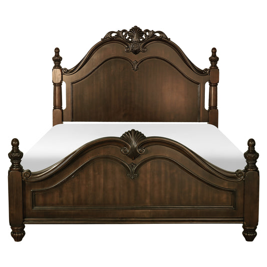 Homelegance Queen Bed Mont Belvieu Dark Cherry Finish 1869-1