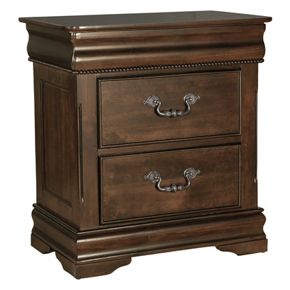 Homelegance Nightstand Mont Belvieu Dark Cherry Elegant Design 1869-4