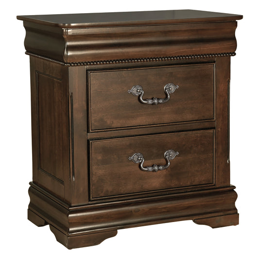 Homelegance Nightstand Mont Belvieu Dark Cherry Elegant Design 1869-4