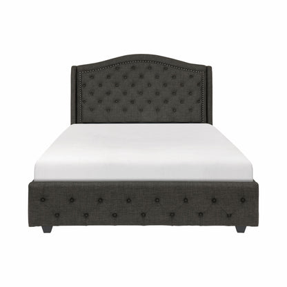 Homelegance Queen Bed Bryndle Charcoal Upholstered Elegance 1882N-1
