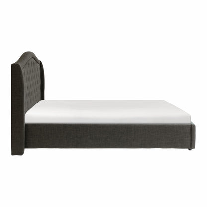 Homelegance Queen Bed Bryndle Charcoal Upholstered Elegance 1882N-1