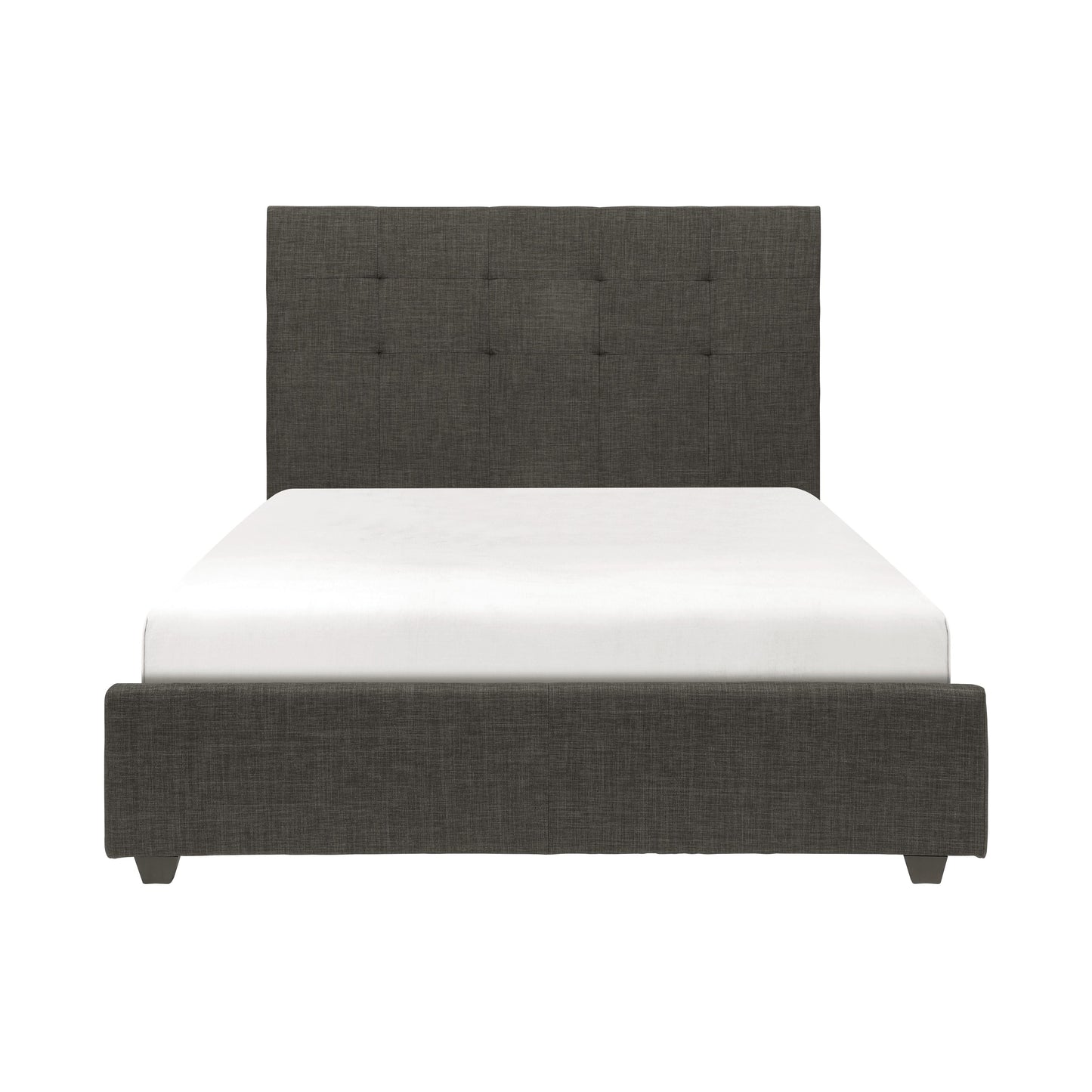 Homelegance Queen Bed Cadmus Dark Gray Fabric 1890N-1