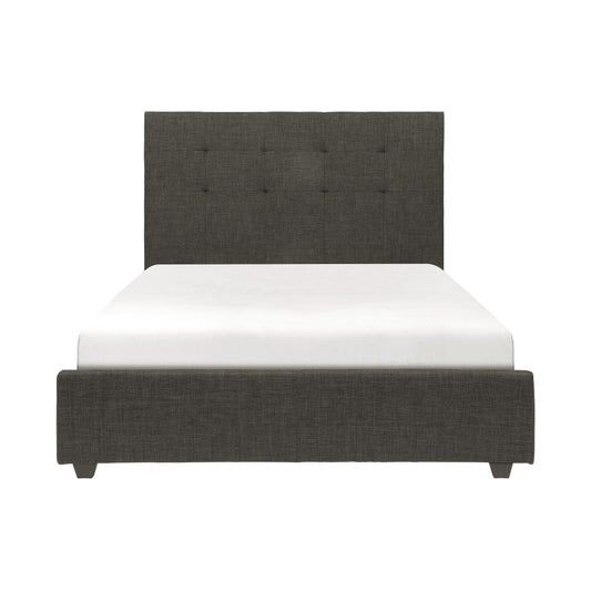 Homelegance Queen Bed Cadmus Dark Gray Fabric 1890N-1