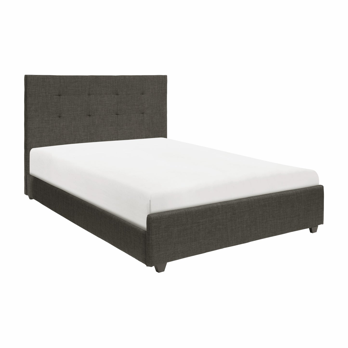 Homelegance Queen Bed Cadmus Dark Gray Fabric 1890N-1