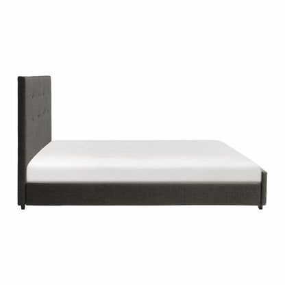 Homelegance Queen Bed Cadmus Dark Gray Fabric 1890N-1