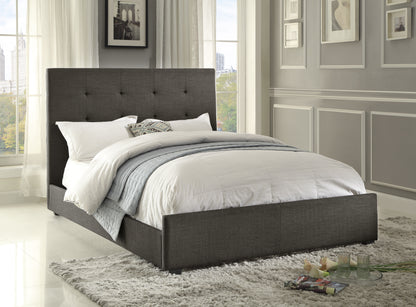 Homelegance Queen Bed Cadmus Dark Gray Fabric 1890N-1
