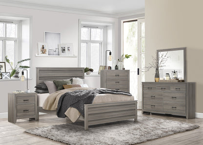 Homelegance Queen Bed Waldorf Gray Finish Elegant Design 1902-1