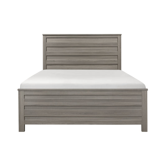 Homelegance Queen Bed Waldorf Gray Finish Elegant Design 1902-1