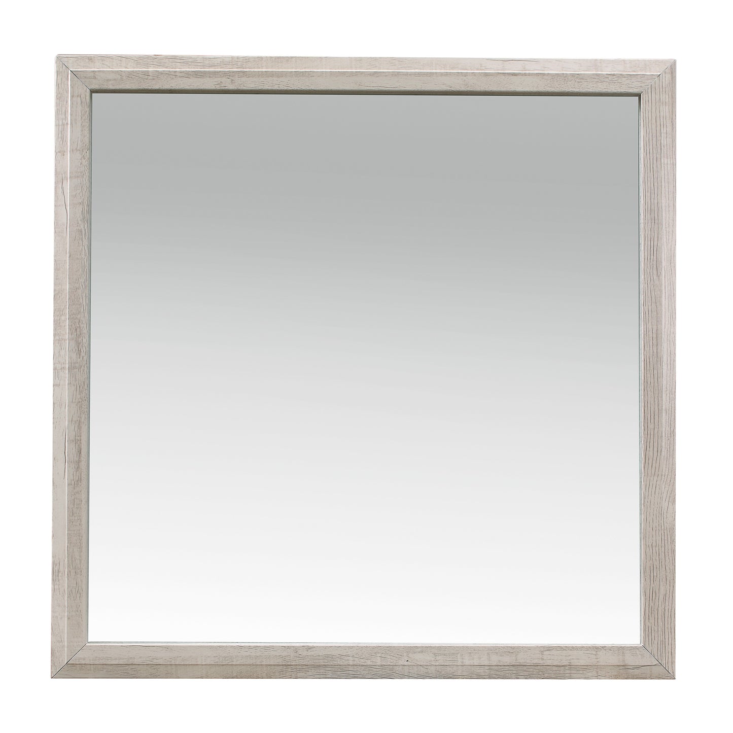 Homelegance Dresser Mirror Nashville Antique White Rich Brown Finish 1903-6