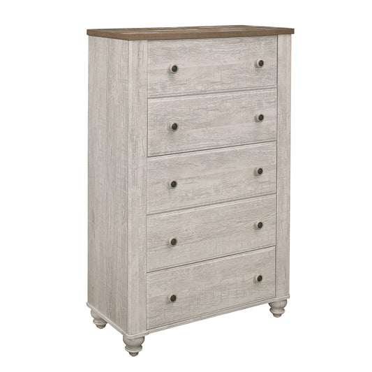 Homelegance Chest Nashville Antique White Brown Finish 1903-9
